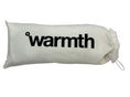 Load image into Gallery viewer, warmth flip fit white reversible zip up puffer fabric & faux fur leg warmers
