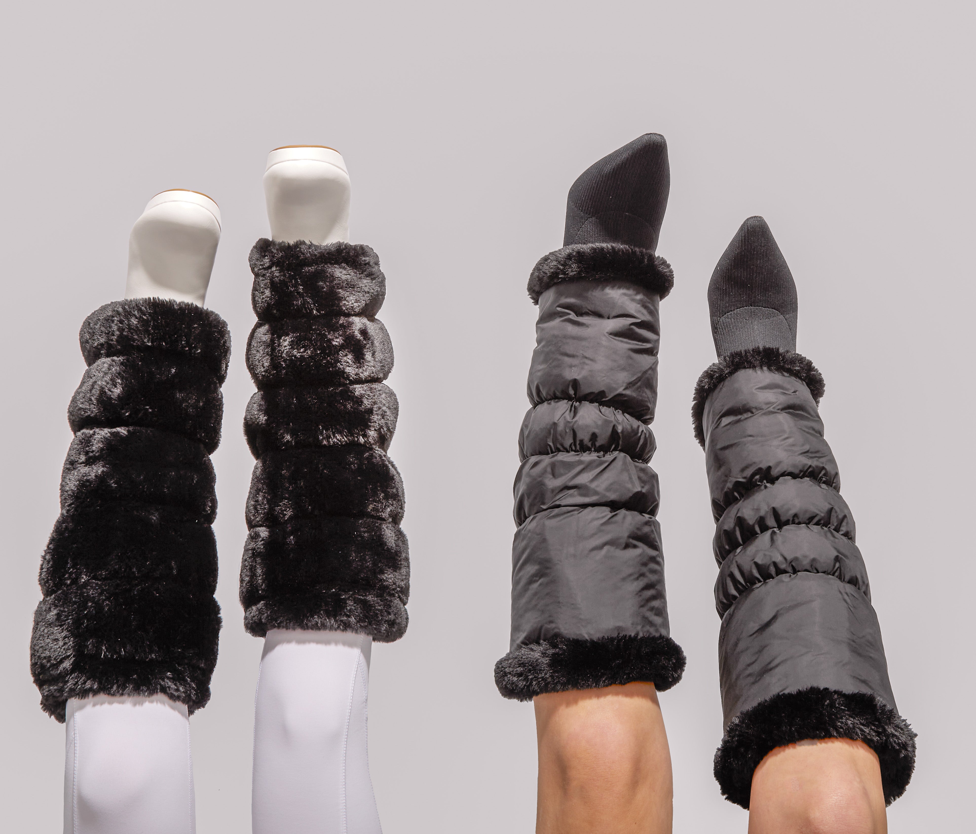 L'Appartement ◇LEG WARMER Sami Miro Vintage - Terry Leg Warmers in Black French Terry – SAMI