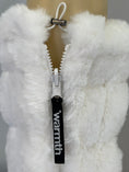Load image into Gallery viewer, warmth bootluxe white faux fur boot cut leg warmers
